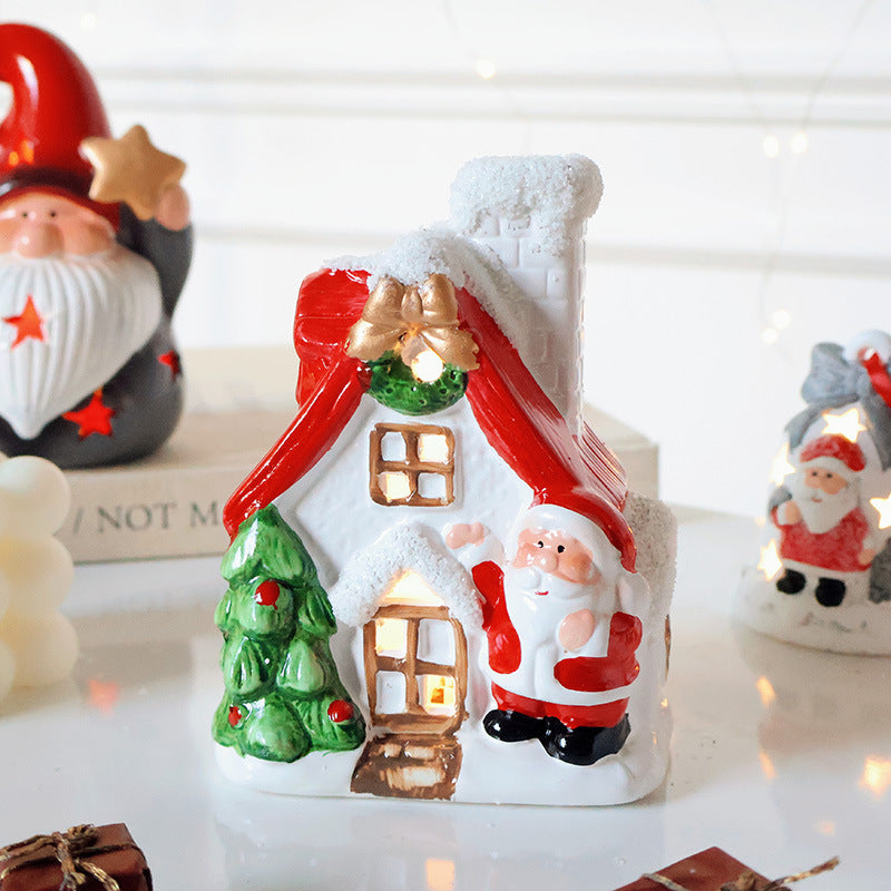 Weihnachtsmann Hohl Ambiente Licht Weihnachtsbaum Glocke Dekorative Anhänger