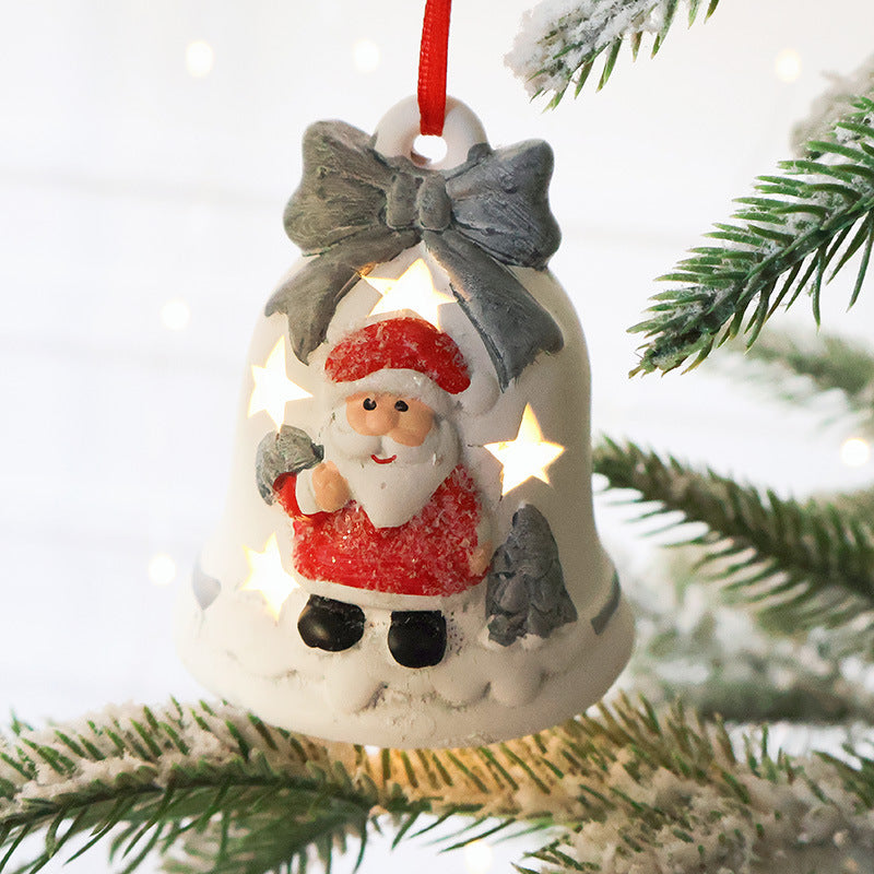 Weihnachtsmann Hohl Ambiente Licht Weihnachtsbaum Glocke Dekorative Anhänger