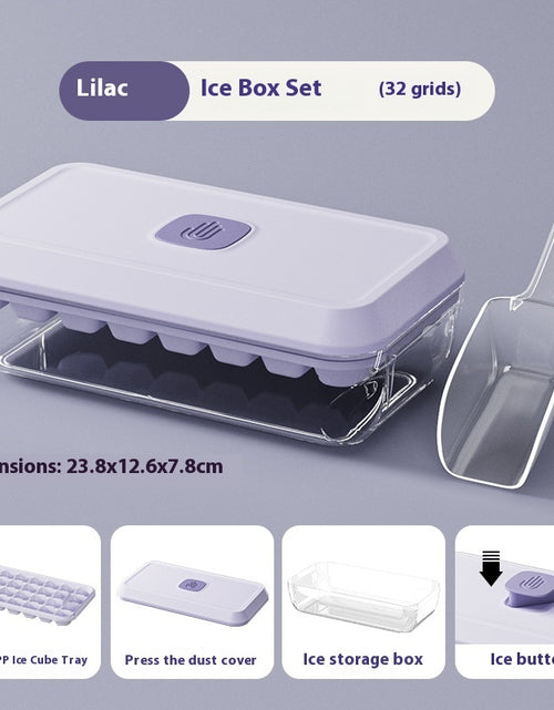 Load image into Gallery viewer, Food Grade Press Ice Cube Mold Homemade Ice Cube Tray
