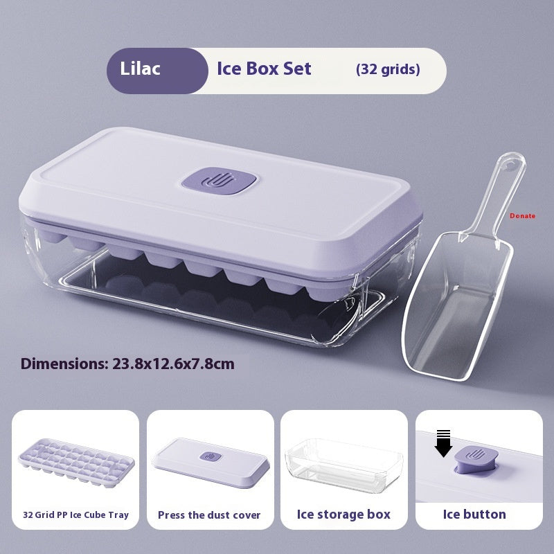 Food Grade Press Ice Cube Mold Homemade Ice Cube Tray