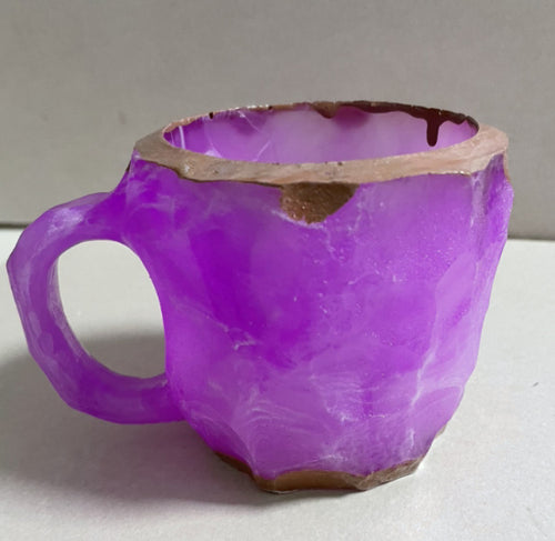 Load image into Gallery viewer, 400ml Resin Mineral Crystal Coffee Mugs With Handles Elegant Fake Mineral Crystal Cup For Workplace Home Decor Christmas Gift Kitchen Gadgets
