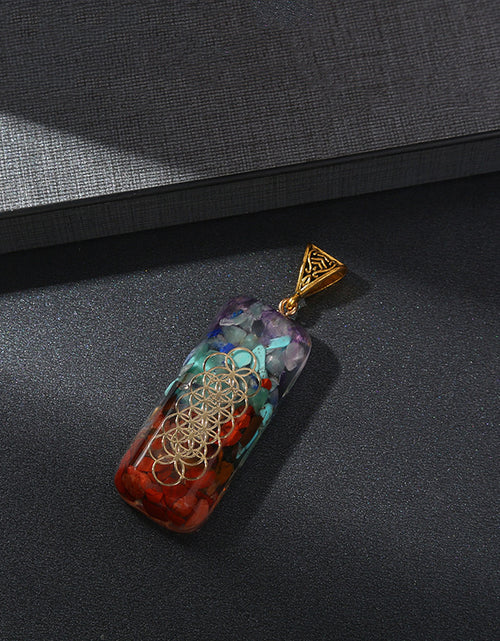 Cargar imagen en el visor de la galería, Colgante de cristal de energía curativa Reiki retro, piedra natural para yoga, meditación, joyería espiritual de los 7 chakras, collar, amuleto
