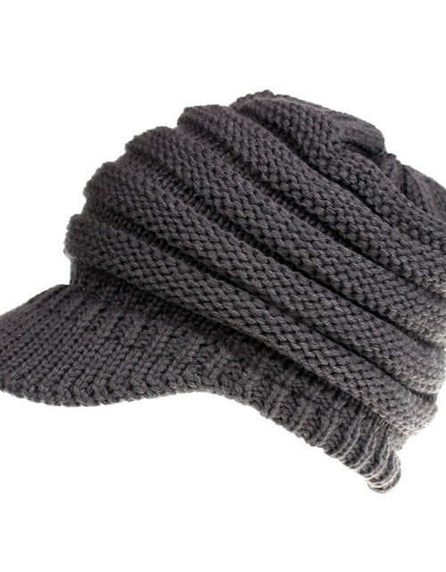 Load image into Gallery viewer, Women Ponytail Beanies Autumn Winter Hats Female Soft Knitting Caps Warm Ladies Skullies

