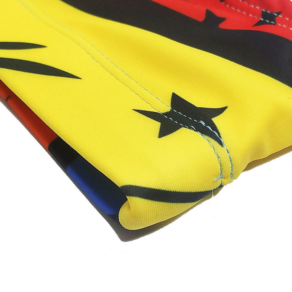 Men's Cartoon Printed English Swim Briefs Beach Swim Briefs