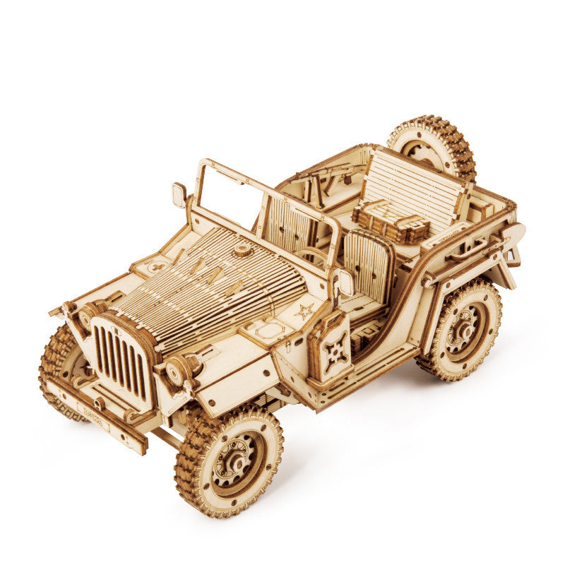 Diy Wooden Decompression  Large And Difficult Assembled Toy Car