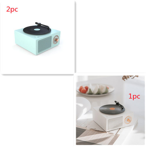 Cargar imagen en el visor de la galería, Minialtavoz portátil inalámbrico retro con fonógrafo y compatible con Bluetooth 
