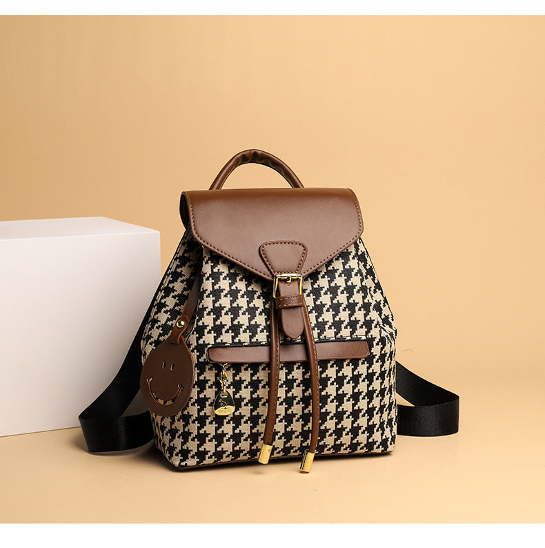 Casual Multifunction Leather Backpack