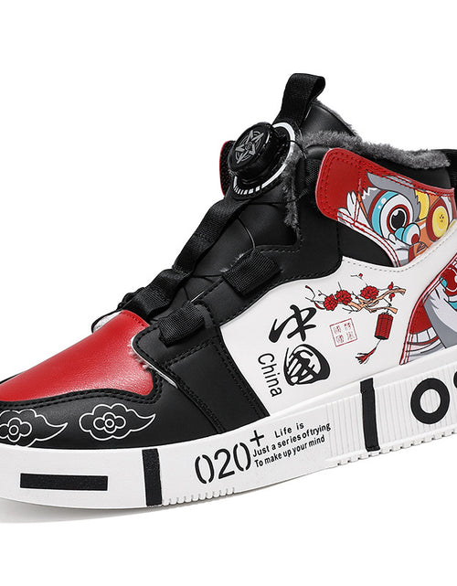 Load image into Gallery viewer, Men&#39;s shoes, autumn high top anti slip board shoes, men&#39;s styles, spring and autumn styles, student casual sports shoes
