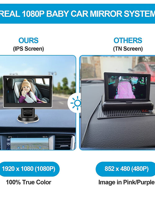 Load image into Gallery viewer, 4.3 inch private model HD 1080P car baby monitor car baby mirror
