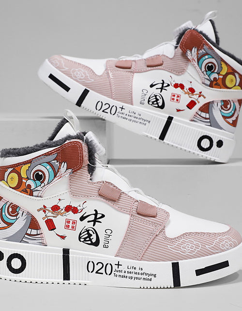 Load image into Gallery viewer, Men&#39;s shoes, autumn high top anti slip board shoes, men&#39;s styles, spring and autumn styles, student casual sports shoes

