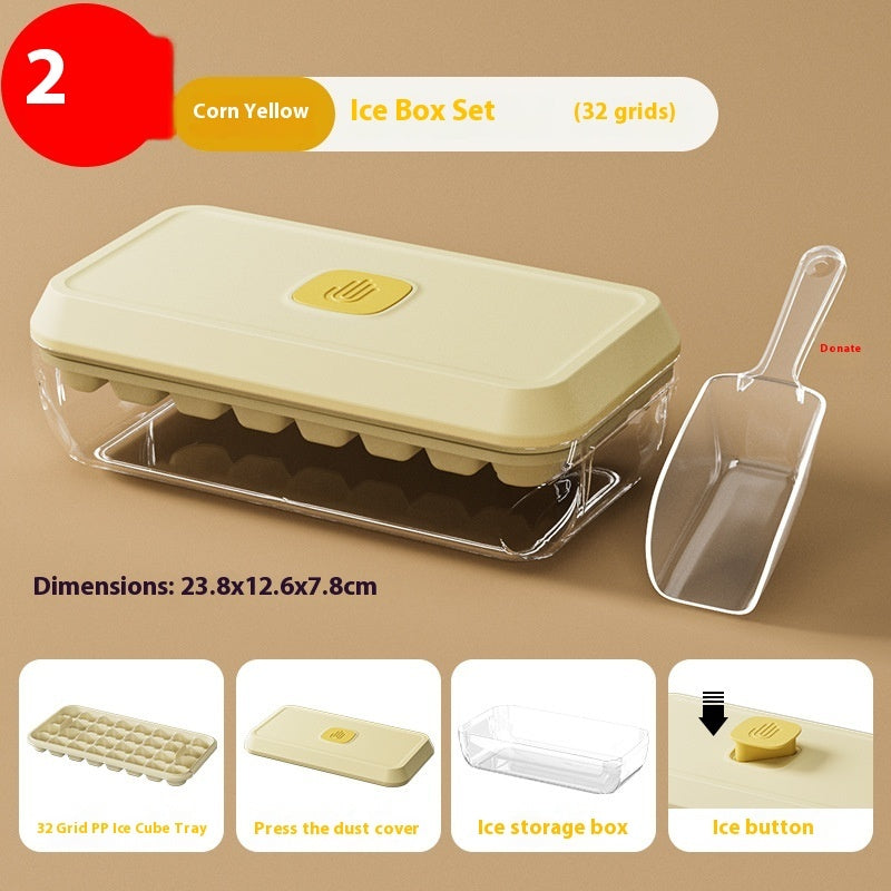 Food Grade Press Ice Cube Mold Homemade Ice Cube Tray