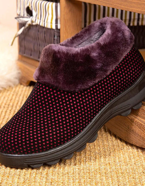 Load image into Gallery viewer, Women&#39;s Cotton Shoes Winter Fleece-lined Non-slip Thickening Thermal
