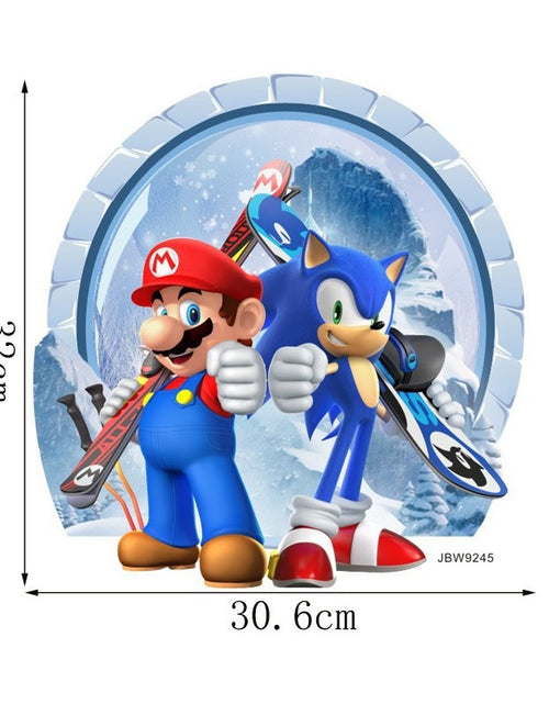 Load image into Gallery viewer, Sonic Mario cartoon stickers self-adhesive wholesale creative decoration graffiti wall stickers posters for children&#39;s rooms
