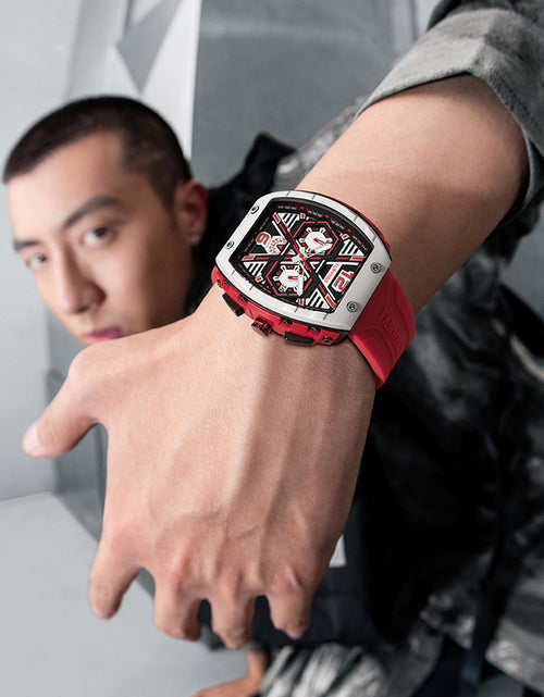 Load image into Gallery viewer, Men&#39;s multi-functional cool three eye shaking sonic explosive casual quartz wristwatch
