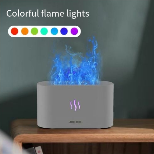 Load image into Gallery viewer, Simulated flame aromatherapy machine expanding fragrance machine household seven color flame humidifier
