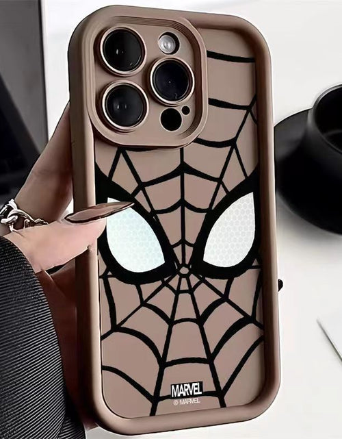 Cargar imagen en el visor de la galería, Spider Man iPhone 14 Promax Matte Silicone Soft Case for Apple Phone Case
