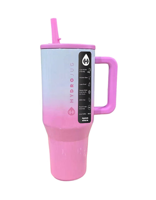 Load image into Gallery viewer, HydroJug Traveler: 32OZ/40OZ, stainless steel, vacuum insulated. Straw lid, double-wall thermal.car mug
