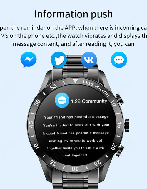 Load image into Gallery viewer, Bluetooth call smart watch pedometer sports multifunctional men&#39;s waterproof bracelet watch
