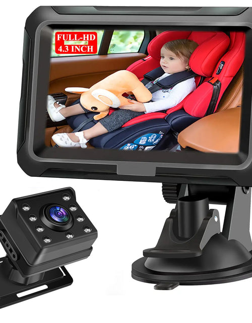 Load image into Gallery viewer, 4.3 inch private model HD 1080P car baby monitor car baby mirror

