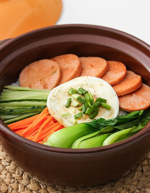 Load image into Gallery viewer, Japanese Casserole Little Bear Household Baby And Child Supplementary Food Open Fire Ceramic Stewed Pot Small Soup Pot Sand Pot
