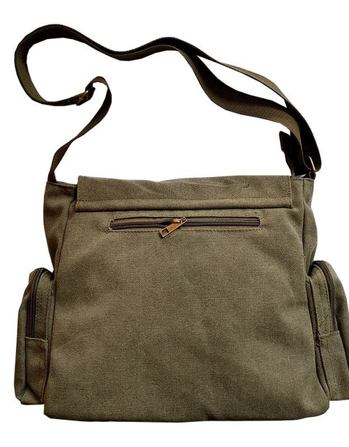 Load image into Gallery viewer, Retro canvas bag, men&#39;s shoulder bag, crossbody bag, large capacity casual bag, travel bag, unisex canvas bag
