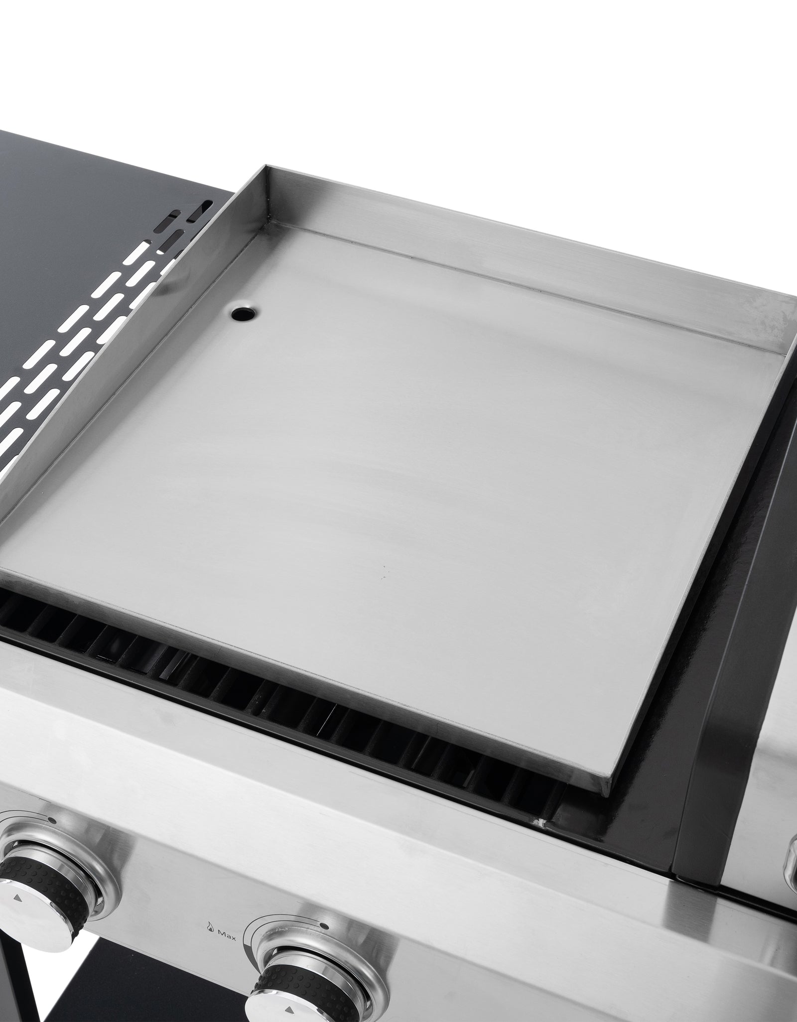2+2 multifunctional gas barbecue grill and covered grill combination for outdoor cooking - barbecue, barbecue, pizza.