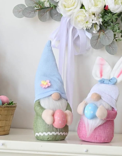 Bild in Galerie-Viewer laden, New Easter Decorative Supplies Creative Bunny Hug Egg Doll Ornament Pink Bunny Ears Doll Gift
