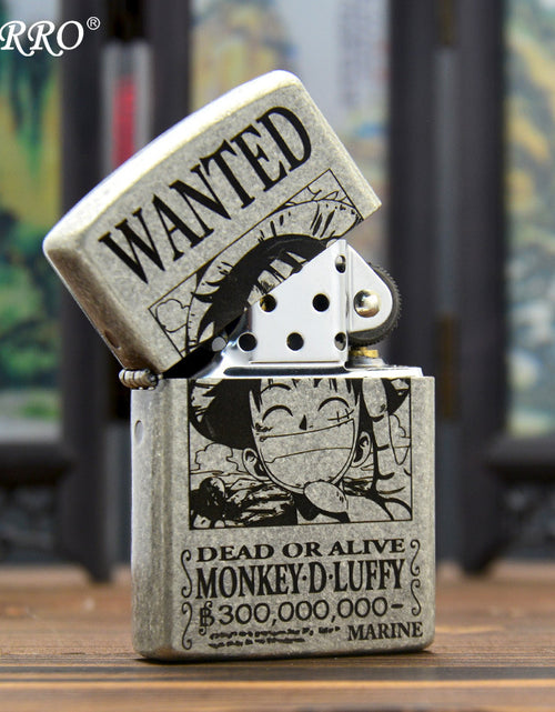 Bild in Galerie-Viewer laden, ZORRO Zoro Ancient Silver Pirate King Luffy Kerosene Lighter
