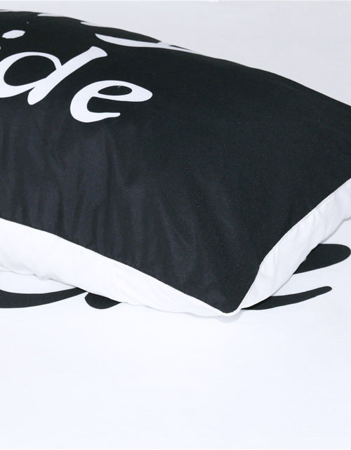 Load image into Gallery viewer, Cartoon Bedding Set for Kids Duvet Cover Set Dog Side and My Side Home Textiles Pet Footprint Black Bedclothes
