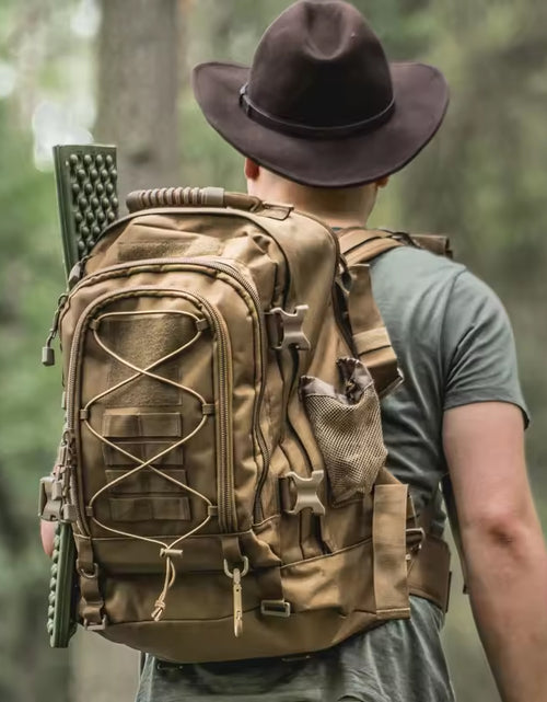 Load image into Gallery viewer, 65L Men&#39;s Outdoor Tactical Backpack: large - capacity, ideal for hiking, camping, and travel. A military - style rucksack
