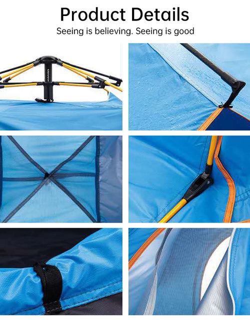Bild in Galerie-Viewer laden, Quick-Deploy Green/White Outdoor Tent, Comfortably Accommodating 3-4 People on Camping Trips
