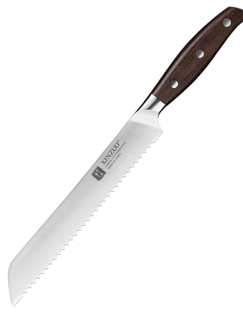 Load image into Gallery viewer, XINZUO Kitchen Tools 6 PCS Kitchen Knife Set of Utility Cleaver Chef Bread Knife High Carbon German Stainless Steel Knives sets
