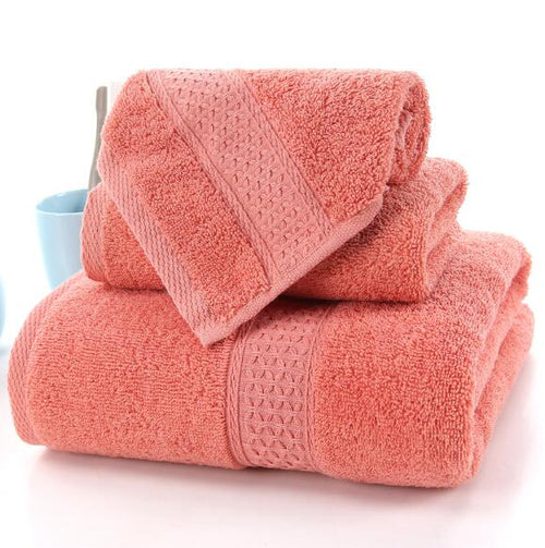 Load image into Gallery viewer, 3pcs Solid 100% Cotton Bath Towels For adults large beach towel bathroom for home Sheets SPA Bathroom Terry towels Free shipping
