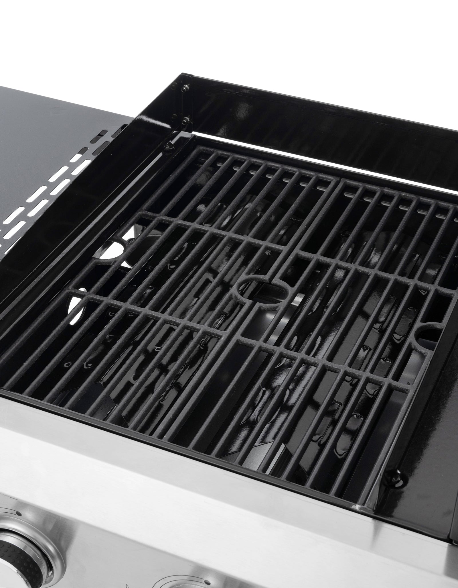2+2 multifunctional gas barbecue grill and covered grill combination for outdoor cooking - barbecue, barbecue, pizza.