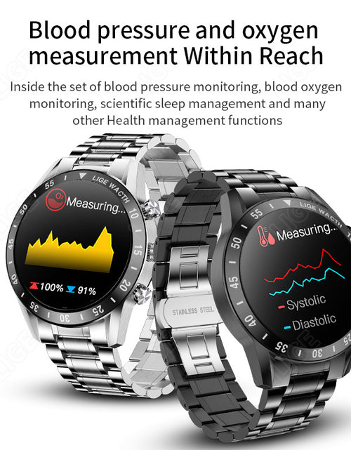 Load image into Gallery viewer, Bluetooth call smart watch pedometer sports multifunctional men&#39;s waterproof bracelet watch
