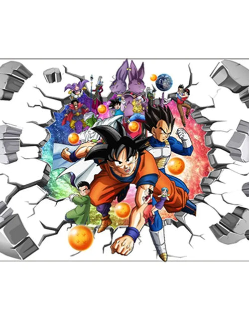 Load image into Gallery viewer, Riman Dragon Ball 3D Wall Sticker Corridor Layout Decorative Sticker Super Saiyan Cartoon DIYSticker Son Goku Children&#39;s ToyGift
