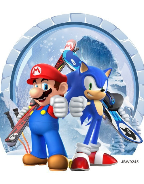 Load image into Gallery viewer, Sonic Mario cartoon stickers self-adhesive wholesale creative decoration graffiti wall stickers posters for children&#39;s rooms
