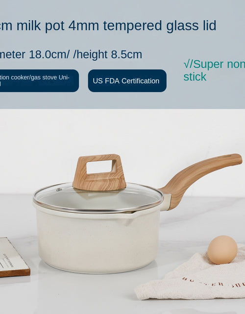 Load image into Gallery viewer, Medical stone non-stick pot soup pot stew pot frying pan wok milk pot frying pan steaming marble granite pot set
