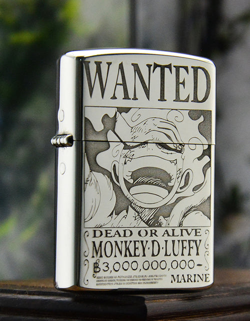Load image into Gallery viewer, ZORRO Zorro Yellow Cartoon Wanted Brass Kerosene Lighter
