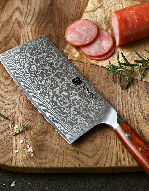 Load image into Gallery viewer, XINZUO 1/4PC Kitchen Knife Sets vg10 Core Damascus Steel Chef Santoku Utility Cleaver Knives Stainless Steel Slicing Meat Cutlery
