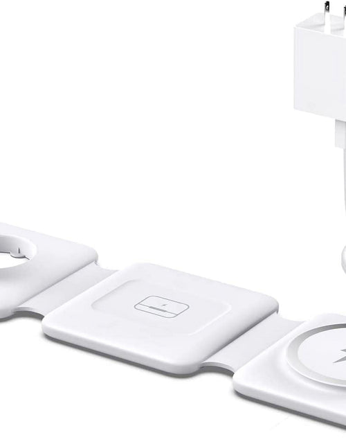 Load image into Gallery viewer, Magnetic Wireless Charger for Iphone: Fodable 3 in 1 Charging Station for Apple Multiple Devices - Travel Charging Pad Dock for Iphone 15 14 13 12 Pro Max plus &amp; Airpod
