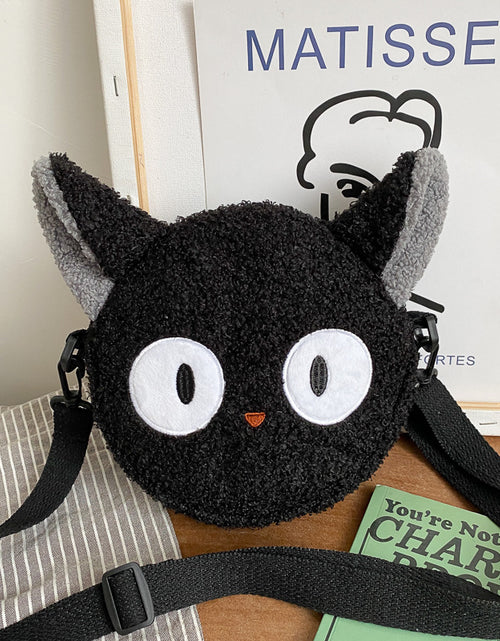 Load image into Gallery viewer, Women&#39;s Bag Autumn/Winter New Cute Doll Women&#39;s Shoulder Bag Fashionable and Stylish Crossbody Plush Small Round Bag Student Bag
