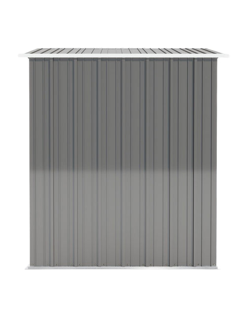 Load image into Gallery viewer, 5 * 3FT outdoor storage shed, tool shed with sloping roof and lockable door, backyard garden metal shed, courtyard lawn, gray
