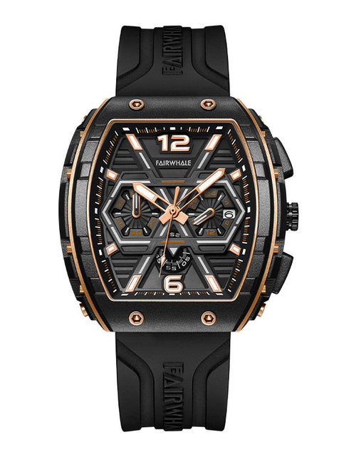 Load image into Gallery viewer, Men&#39;s multi-functional cool three eye shaking sonic explosive casual quartz wristwatch
