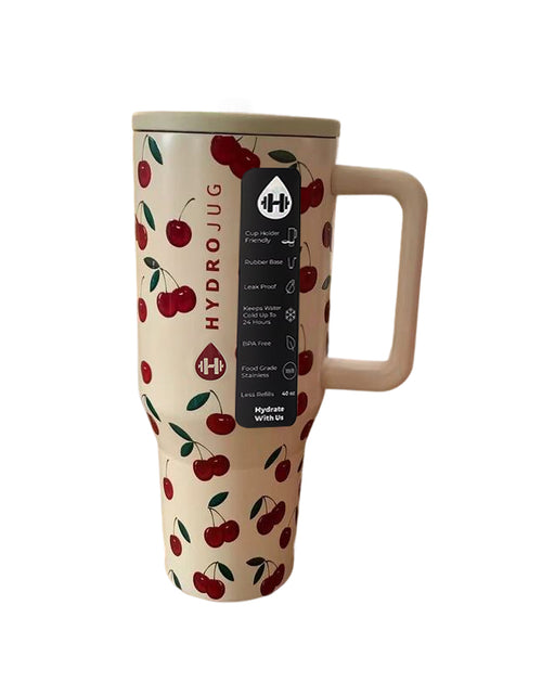 Load image into Gallery viewer, HydroJug Traveler: 32OZ/40OZ, stainless steel, vacuum insulated. Straw lid, double-wall thermal.car mug
