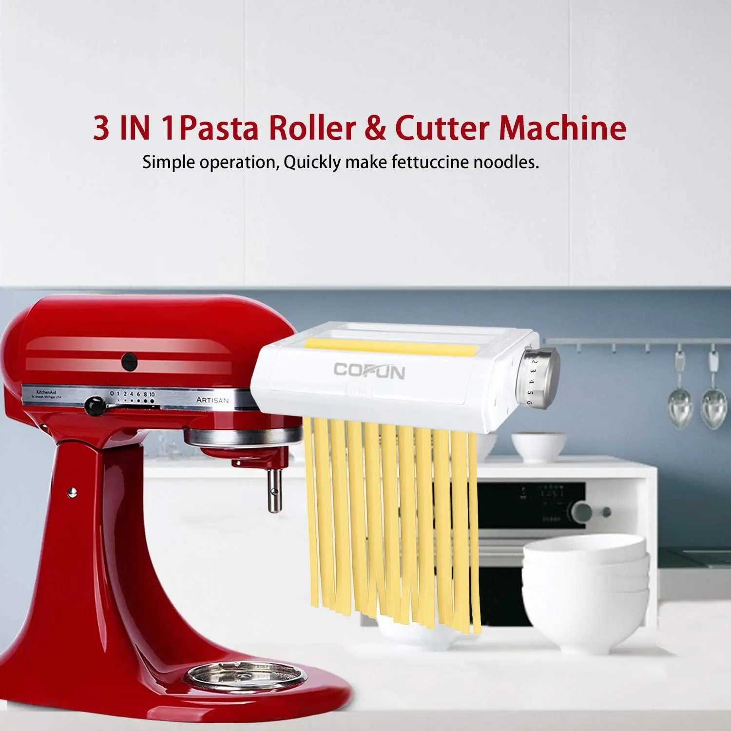 Für Küchen-Nudelmaschine, Edelstahl-Nudel-Standmixer, Nudelzubehör, Küchenwerkzeug, KitchenAid-Zubehör
