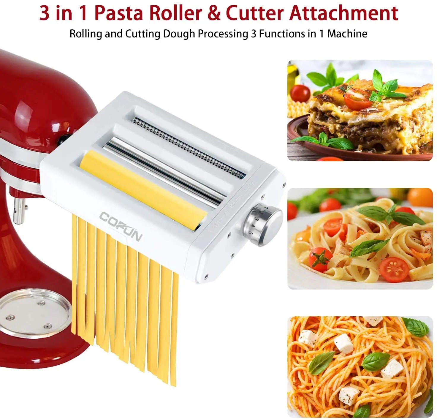 Für Küchen-Nudelmaschine, Edelstahl-Nudel-Standmixer, Nudelzubehör, Küchenwerkzeug, KitchenAid-Zubehör