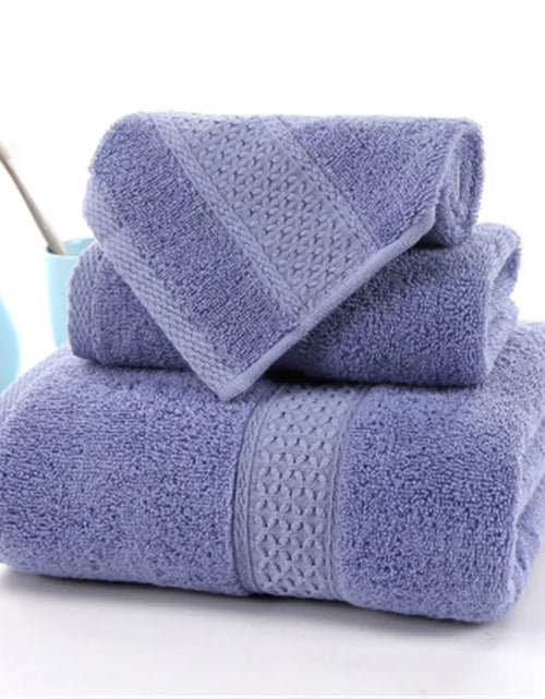 Load image into Gallery viewer, 3pcs Solid 100% Cotton Bath Towels For adults large beach towel bathroom for home Sheets SPA Bathroom Terry towels Free shipping
