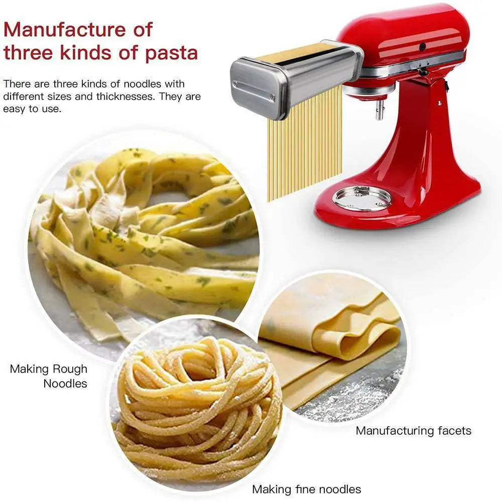Für Küchen-Nudelmaschine, Edelstahl-Nudel-Standmixer, Nudelzubehör, Küchenwerkzeug, KitchenAid-Zubehör