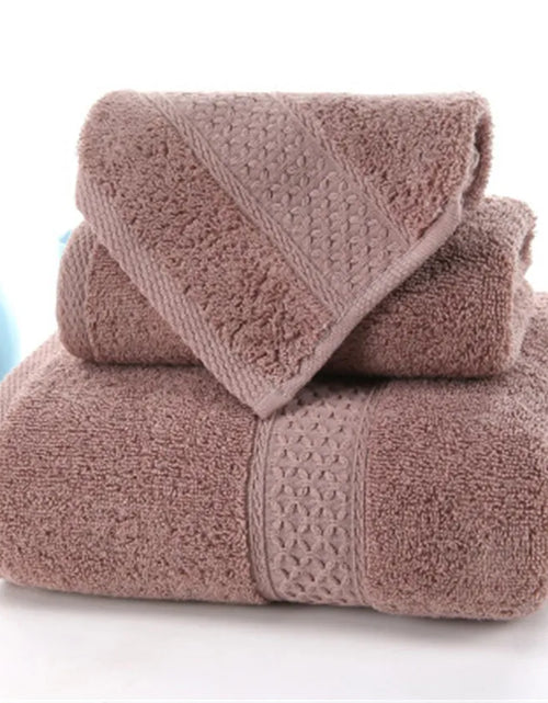 Load image into Gallery viewer, 3pcs Solid 100% Cotton Bath Towels For adults large beach towel bathroom for home Sheets SPA Bathroom Terry towels Free shipping

